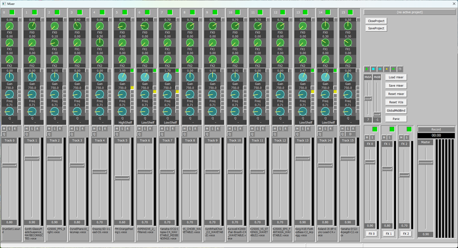 Mixer window