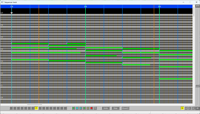 Sequencer track window